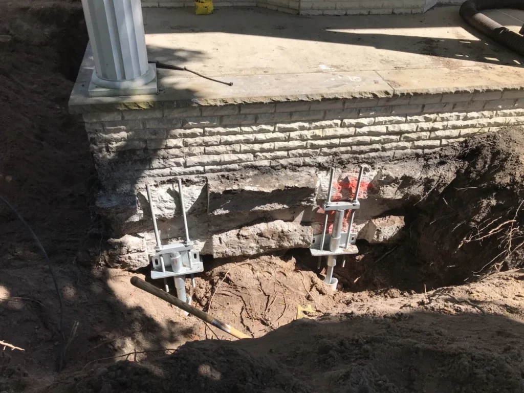 Helical Pier Installation in Lawrenceburg, TN