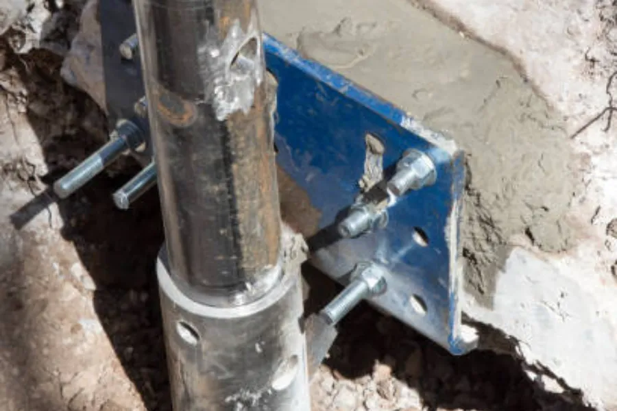 Steel Push Pier Installation in Lawrenceburg, TN